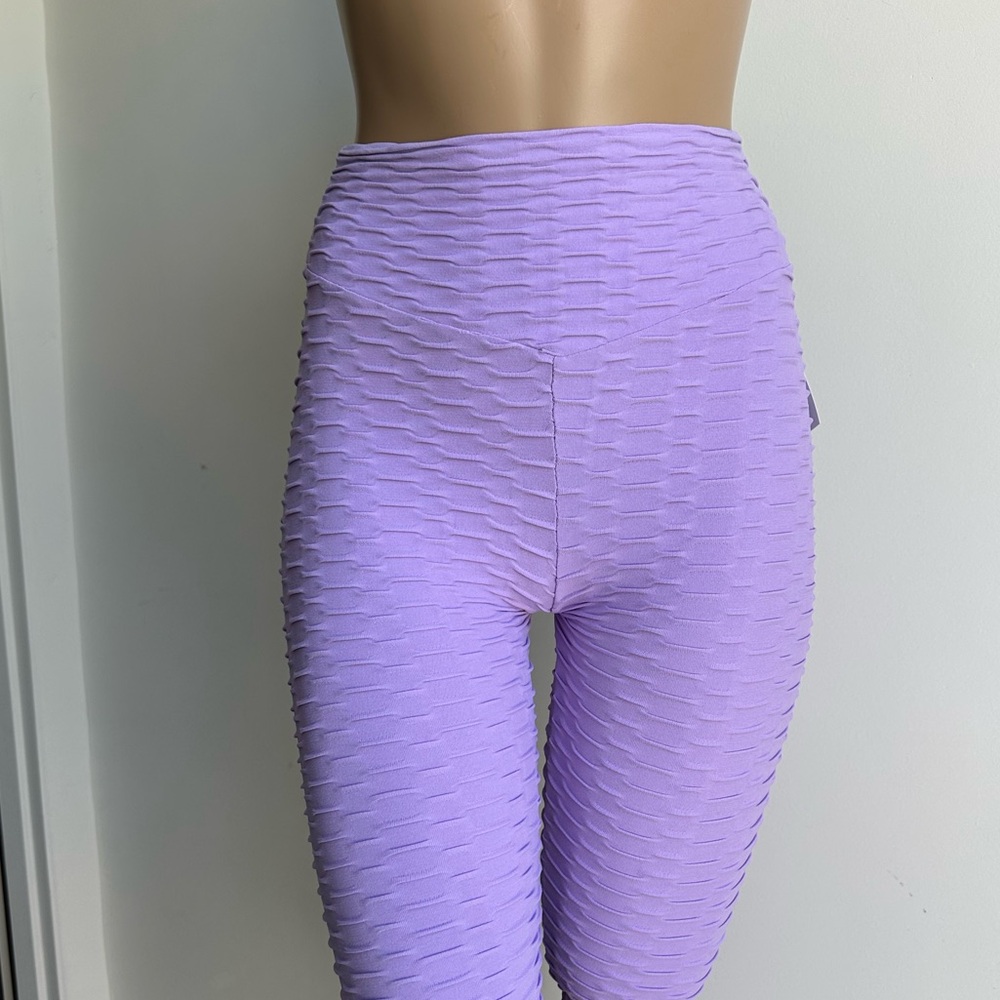 Textured Lavender Pant Leggings